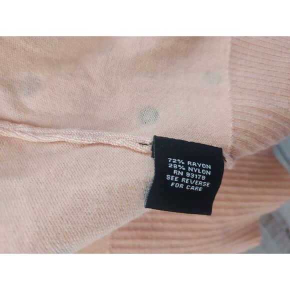 Premise Cardigan Woman Size Small Pink Polka Dot Classic Retro Style Rockabilly - Picture 8 of 9